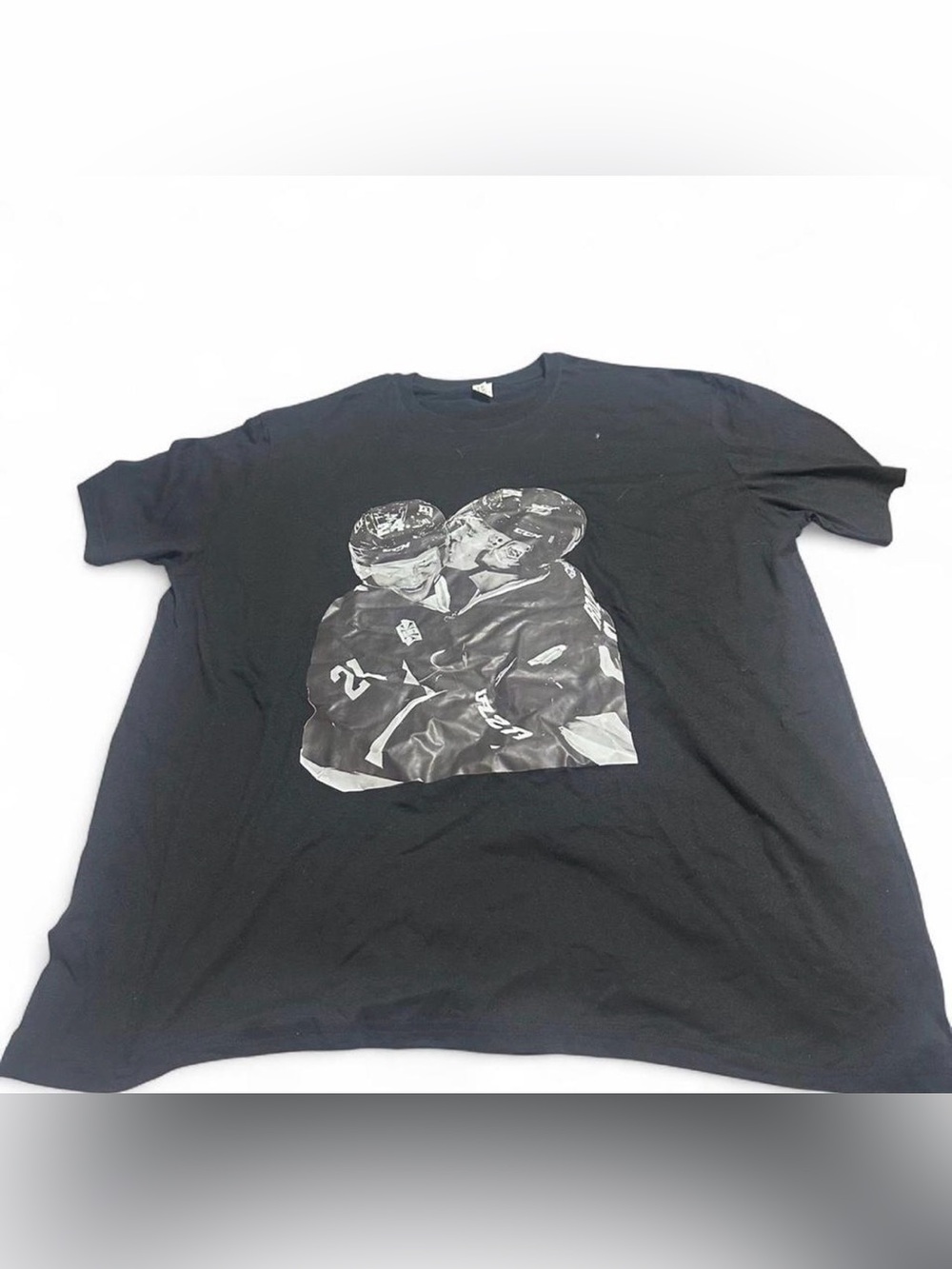 Black Graphic Hockey Players T-Shirt - Men's